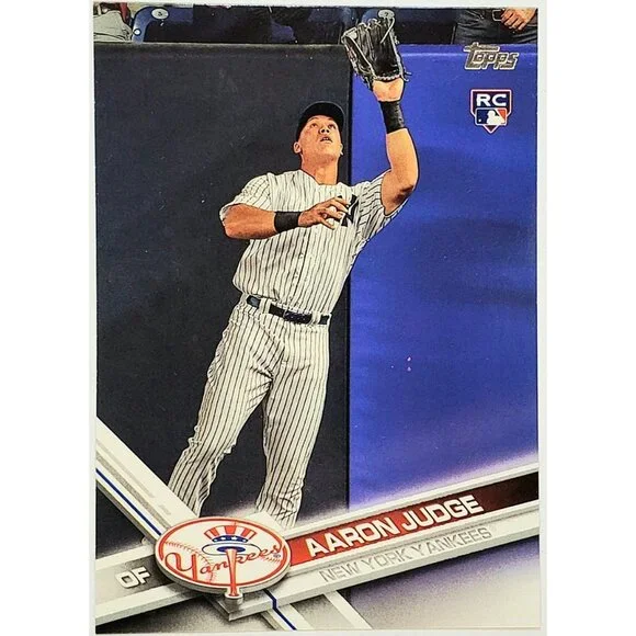 AARON JUDGE ROOKIE "FLAGSHIP" 2017 TOPPS #287 YANKEES, MVP, HOME RUNS! - Picture 3 of 3